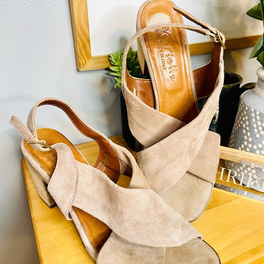 Mariella Soft Leather Sandal Heels